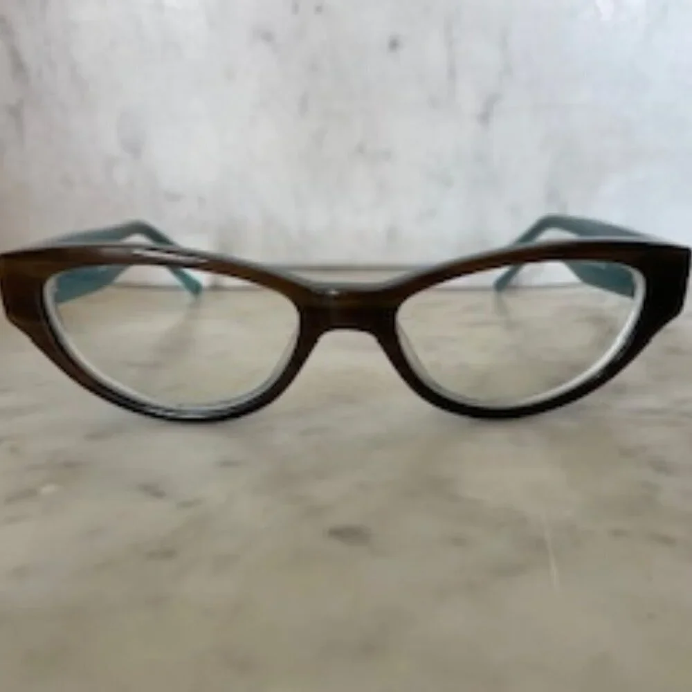 DOLABANY Lucille Glasses Brown Streak Teal 50/17/140
